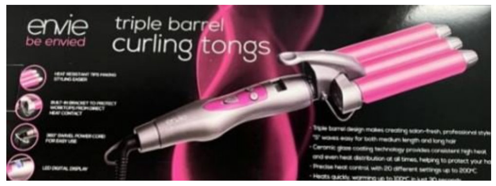 ENVIE Triple Barrel Curling Tongs